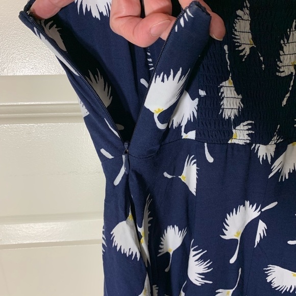 Floral Sundress Navy Blue Sz S Smocked Fit Flare
Tank Dress Feminine - Picture 8 of 11